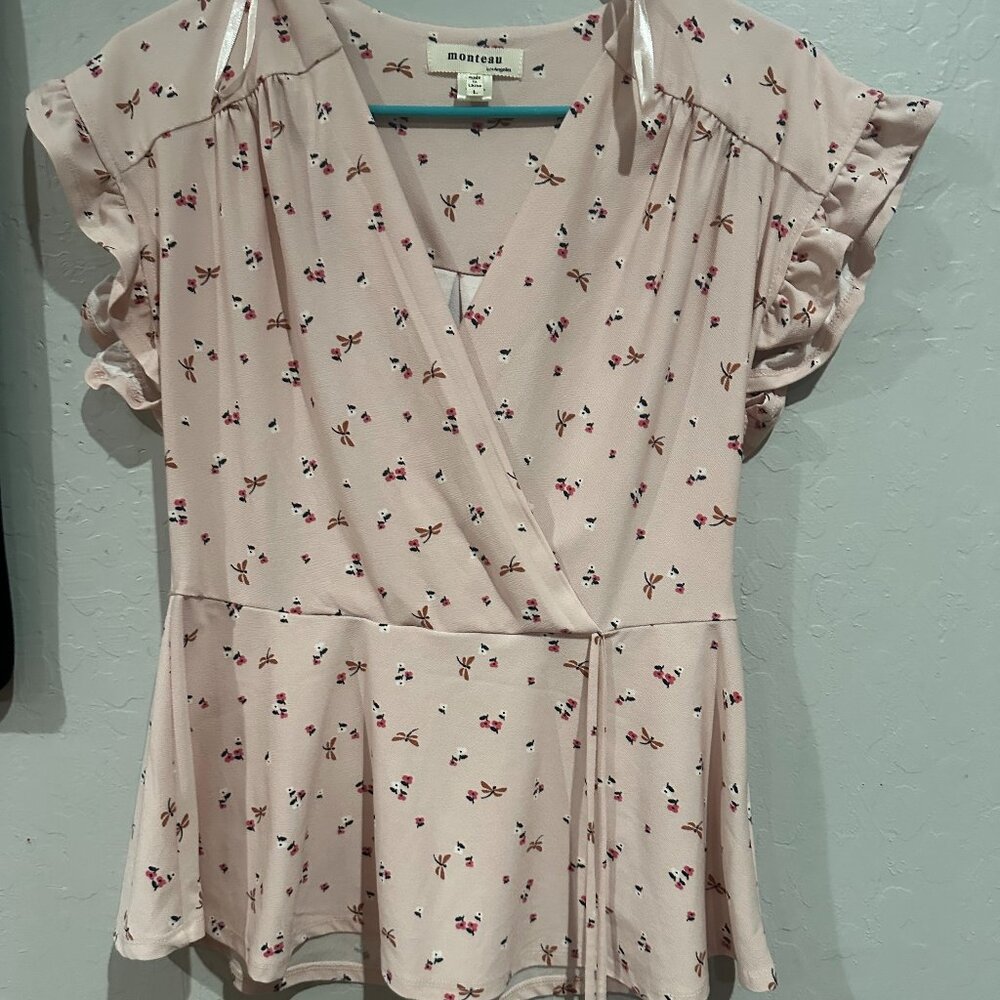 Floral /Dragon Fly Top